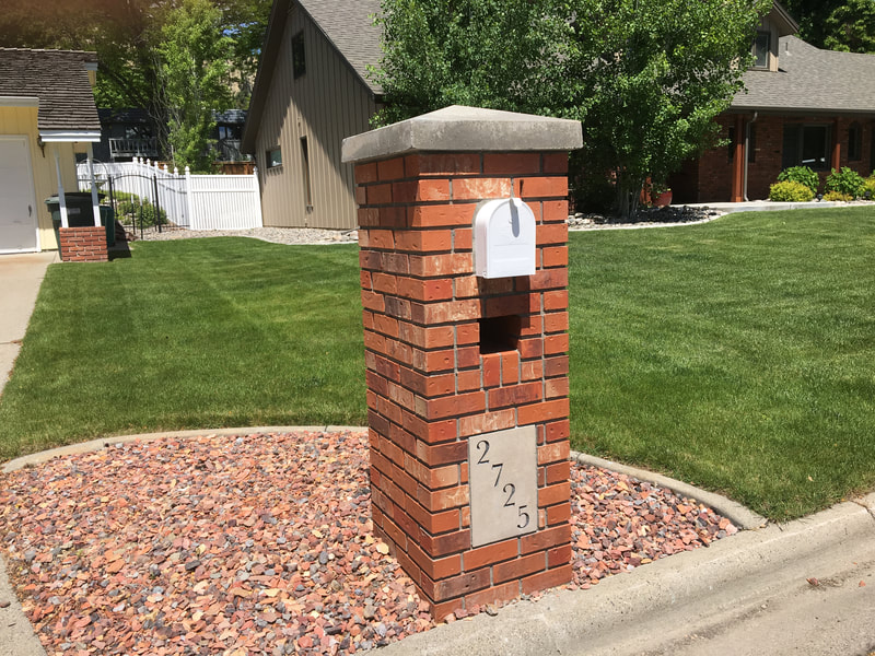 Brick mailbox, Billings