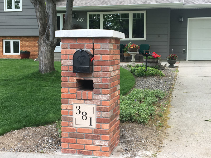 custom brick mailbox